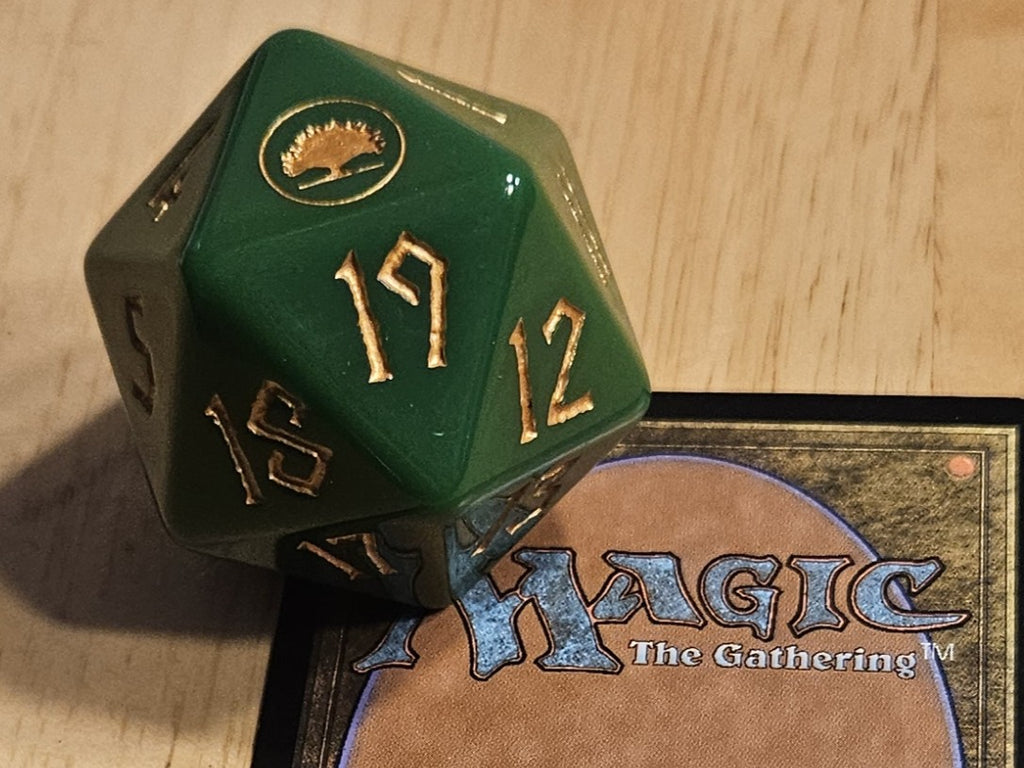 Forest Mana Spindown Acrylic D20