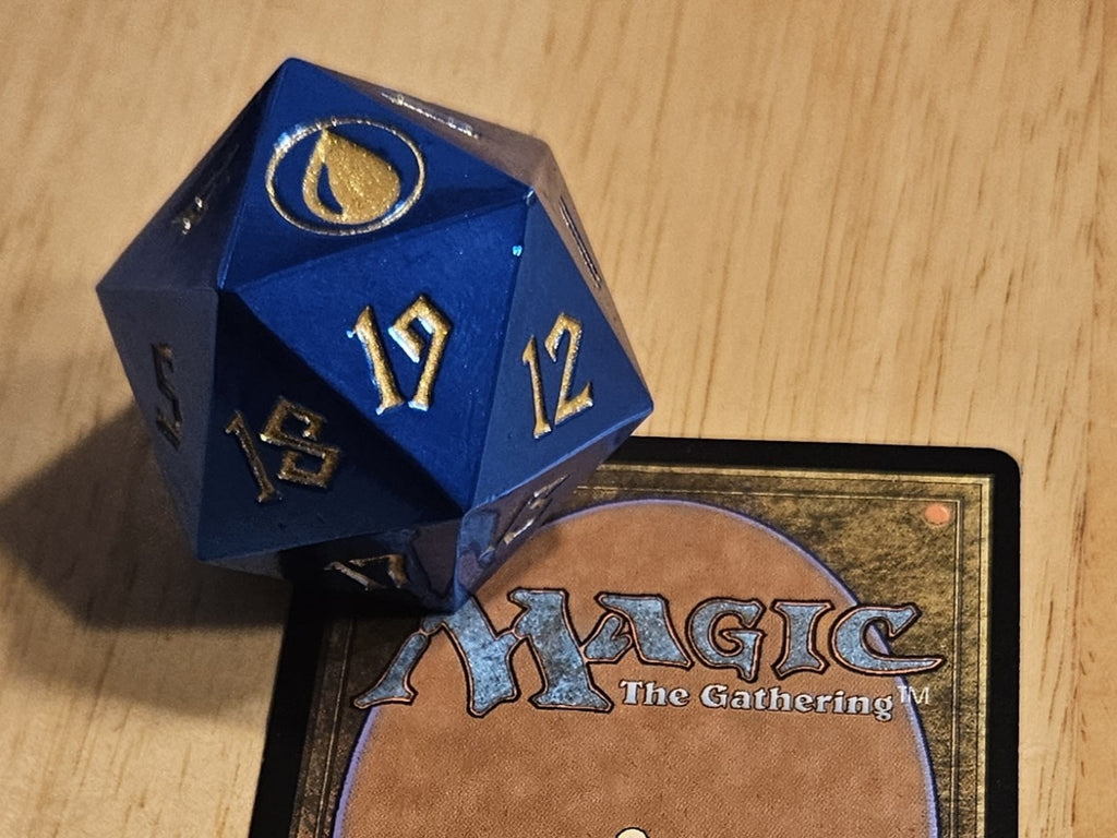 Island Mana Spindown Metal D20