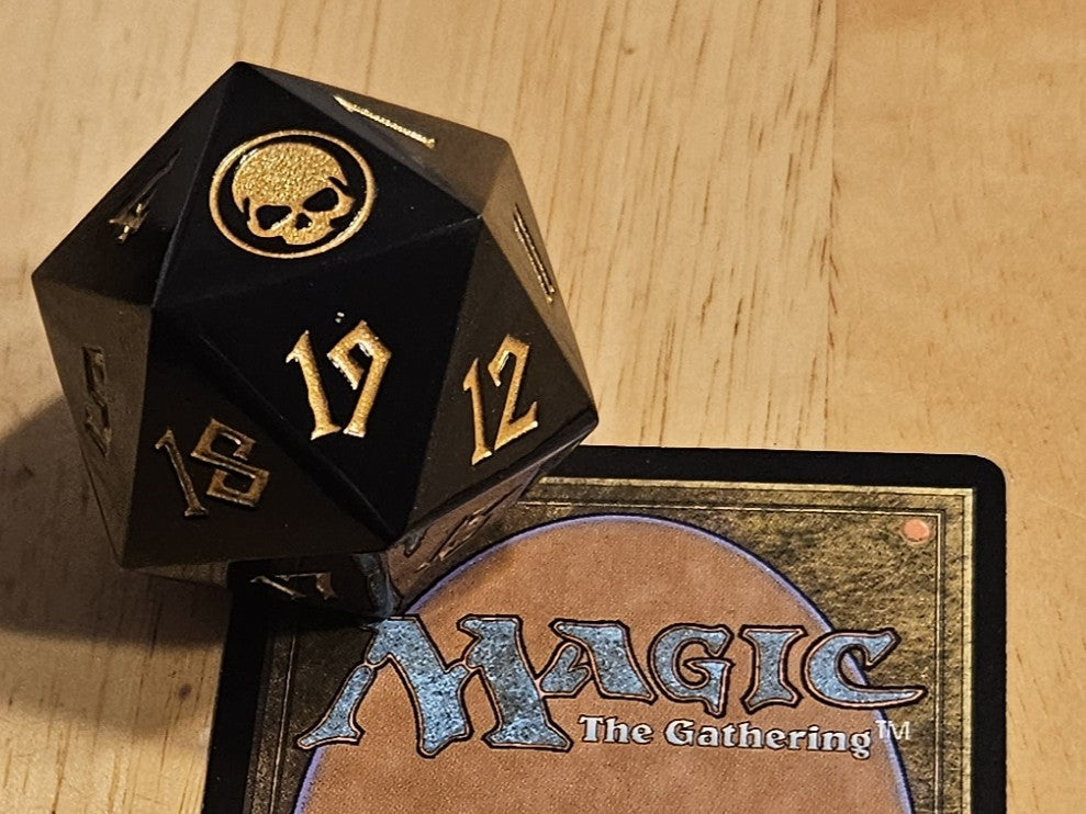 Swamp Mana Spindown Metal D20