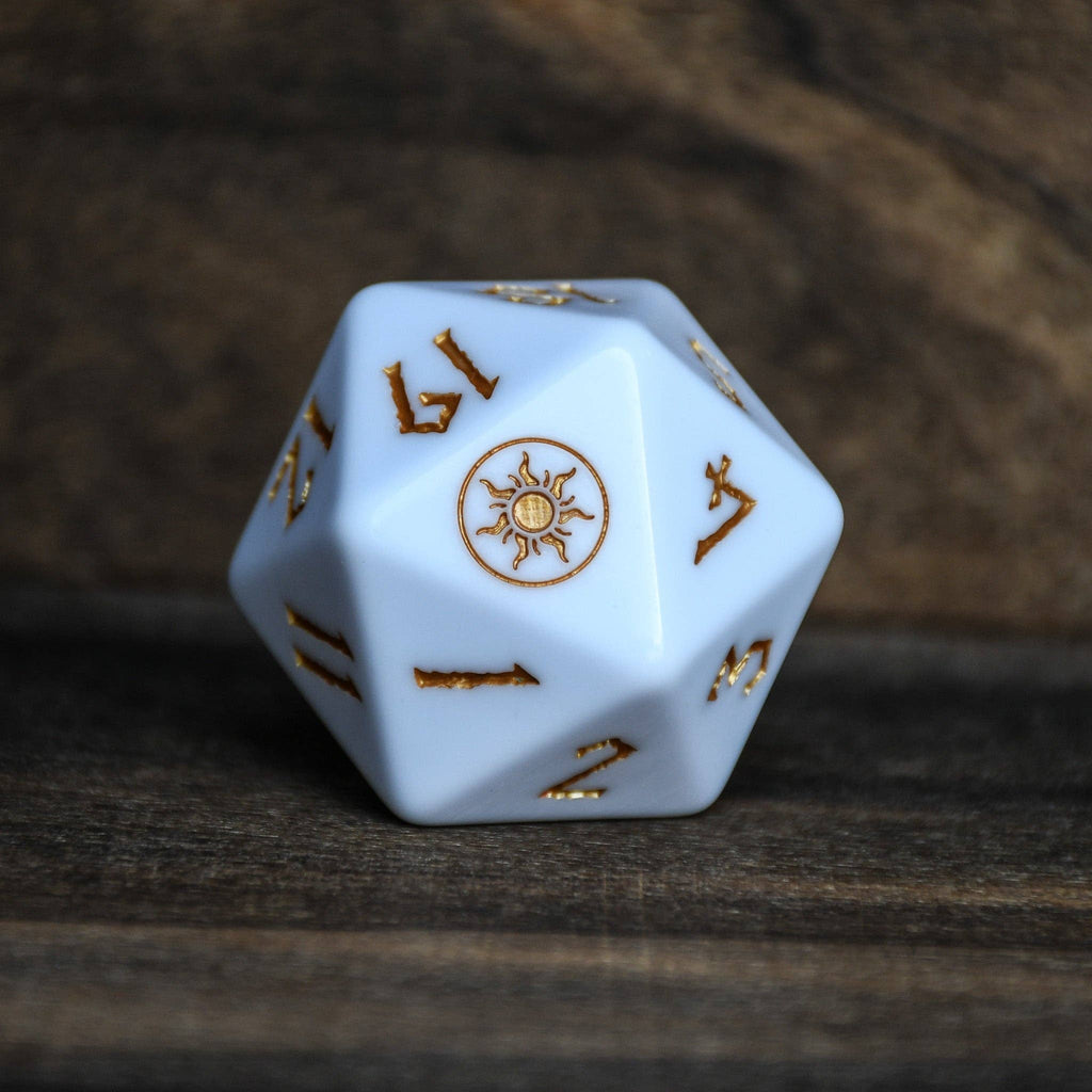 Plains Mana Spindown Acrylic D20